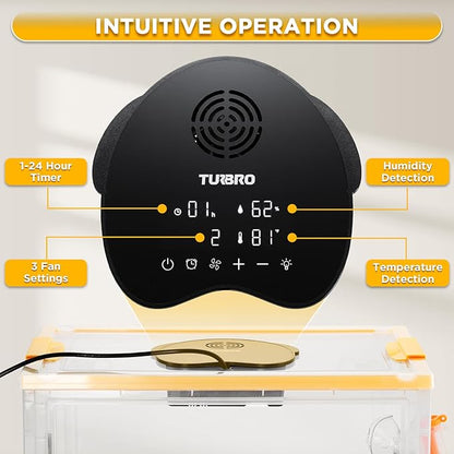 TURBRO 55L Pet Incubator, Precision Temperature Control - Image 3