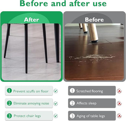 1-3/4" Plastic Hole Plugs Black -Round Chair Leg Caps, Flush Mount Pipe Plugs - Image 5