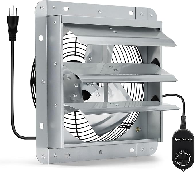 7 Inch Shutter Exhaust Fan by Hipoilk
