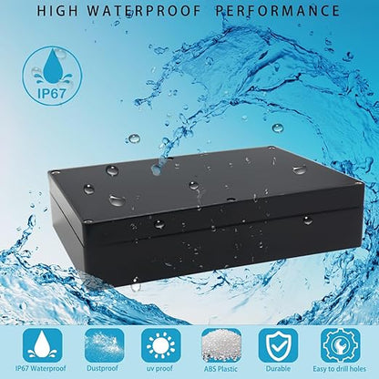 Watertight Junction Box, IP67 Waterproof Project Box Durable ABS Plastic - Image 7