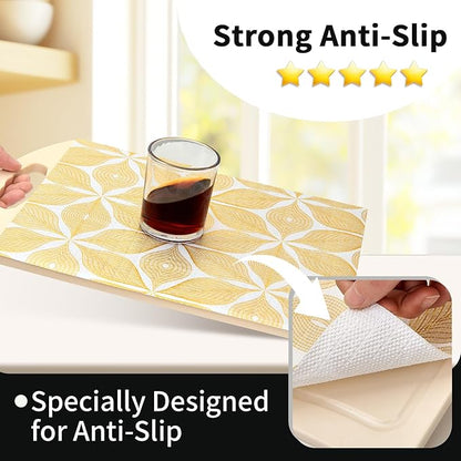 Shelf Liners for Kitchen Cabinets 17in x 30FT, Non Adhesive Cabinet Liner - Image 2