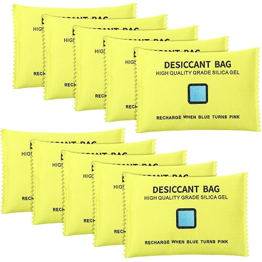 10 Packs 200g Rechargeable Silica Gel Desiccant Moisture Absorbing Bag by Threlaco