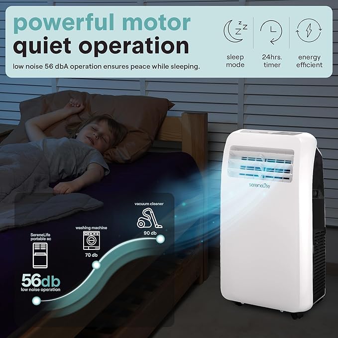 SereneLife Small Air Conditioner Portable 12, 000 BTU - Image 6