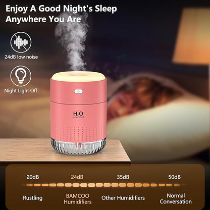 Portable Mini Humidifier, Auto Shut-Off, 2 Mist Modes, Small Humidifiers - Image 6