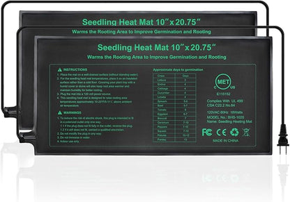 Seedling Heat Mat, MET Certified Waterproof Durable Germination Station Heat Mat by HYDGOOHO