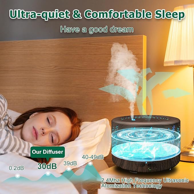 Diffusers for Essential Oils Large Room, 600ml Essential Oil Diffusers for Home - Image 4