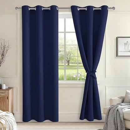 Hiasan Blackout Curtains for Bedroom, 38 x 84 Inches Long by Hiasan