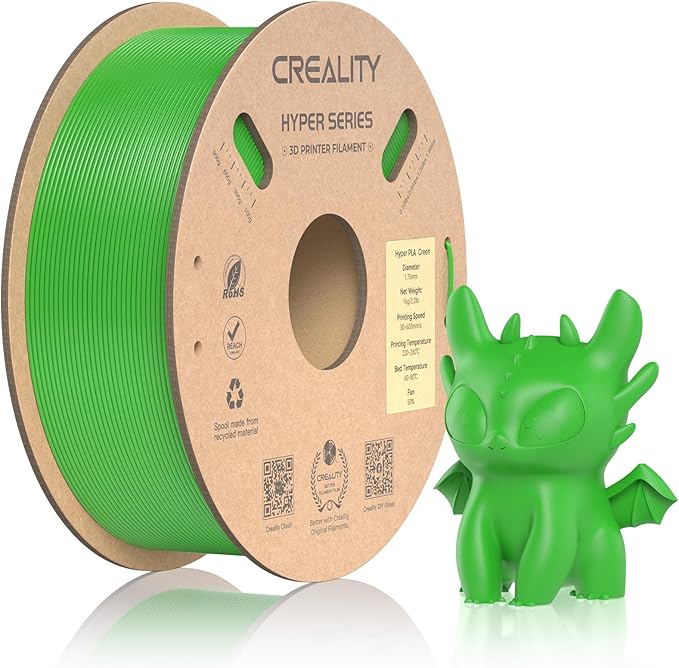 Official Creality Hyper PLA Filament 1.75mm, High Speed PLA 30-600mm/s Rapid 3D by Creality