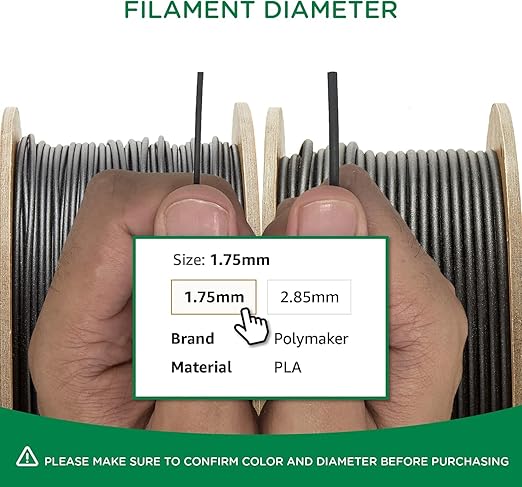 Polymaker Matte PLA for Production 1.75mm 2.5kg Black, 1.75mm 3D Printer PLA - Image 8