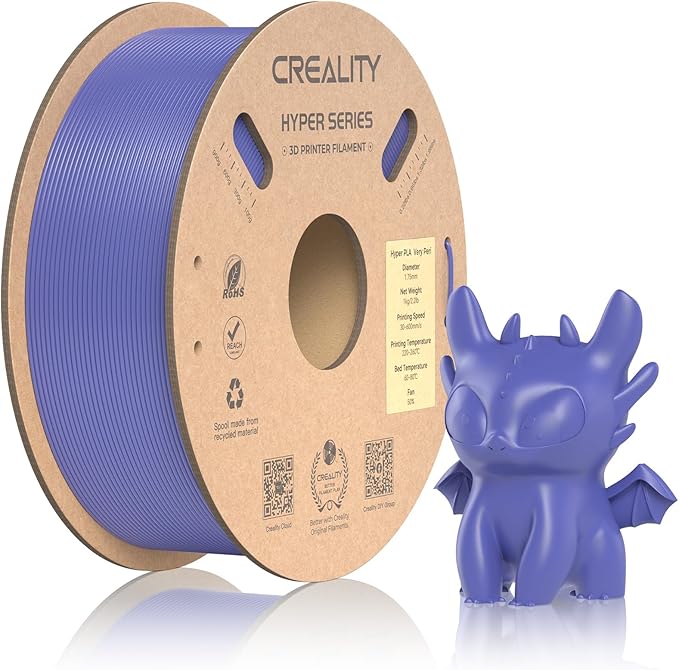 Official Creality Hyper PLA Filament 1.75mm, High Speed PLA 30-600mm/s Rapid 3D by Creality