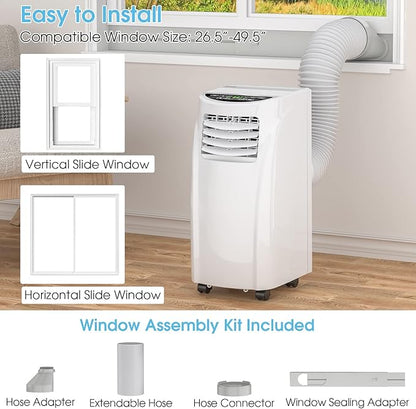 COSTWAY Portable Air Conditioners, 8000 BTU Air Conditioner Unit spaces up to - Image 6