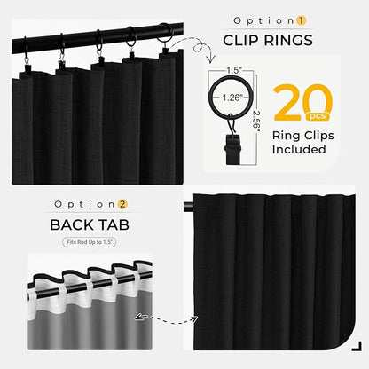 INOVADAY Thermal Sliding Door Curtains 100% Blackout Curtains - Image 4