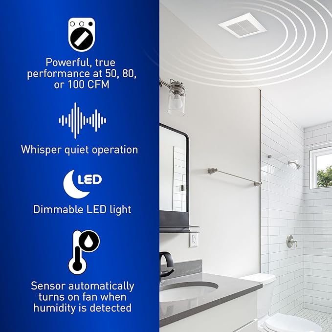 Panasonic FV-0510VSCL1 WhisperValue Multi-Flow Bathroom Fan - Image 4