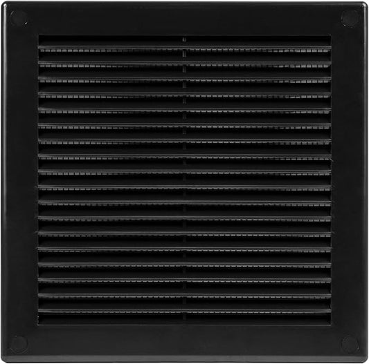 10" x 10" Square Air Vent Cover – Black Plastic Vent Deflector by Unknown