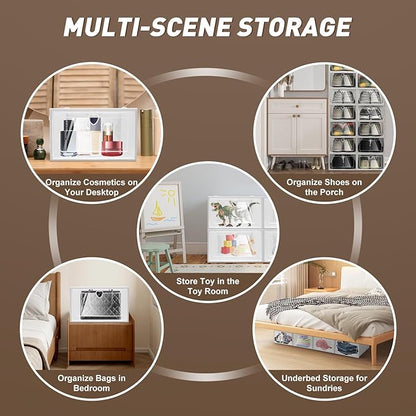 Bitodd 20Pcs Large Plastic Shoe Storage Boxes, Simple Modern Lightweight and - Image 7