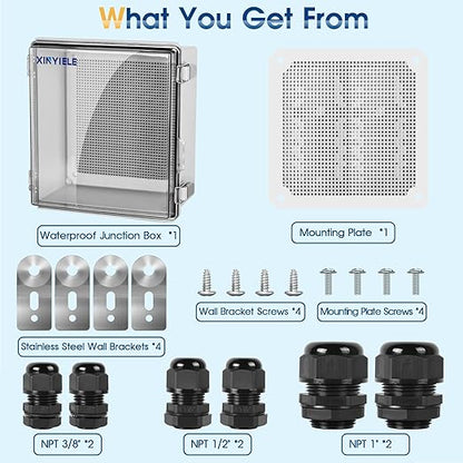 Waterproof Outdoor Project ABS Plastic Junction Box IP67 Weatherproof Dustproof - Image 7