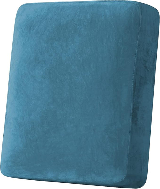 H.VERSAILTEX Velvet Stretch Couch Cushion Cover Plush Cushion Slipcover by HVERSAILTEX