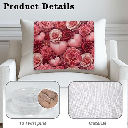 Valentine's Rose Headrest Cover - Image 4