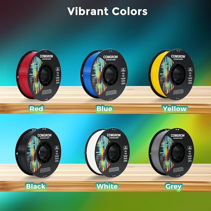 Comgrow ABS 3D Printer Filament, Heat Resistant, +/- 0.02mm Dimensional Accuracy - Image 6