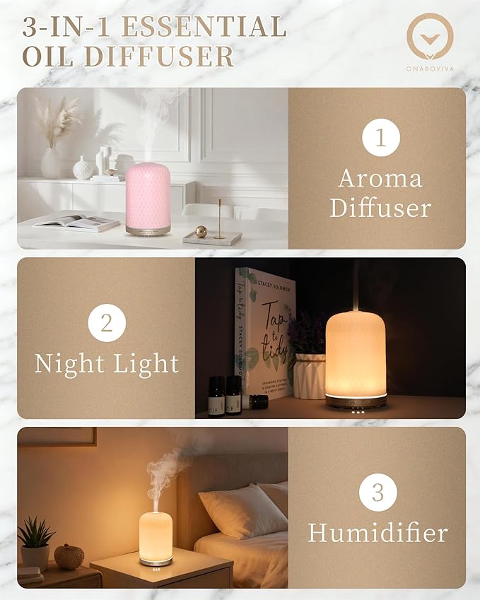 Essential Oil Diffuser for Home, 120ML Diffusers for Essential Oils Large Room - Image 2