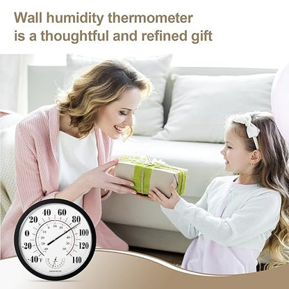 Indoor Outdoor Thermometer Wall Large Numbers Thermometer No Battery 10" - Image 5