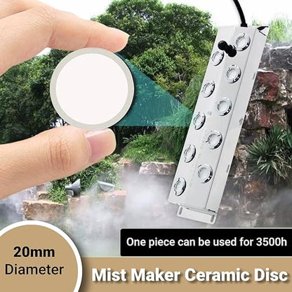 10Pcs Ultrasonic Mist Maker Fogger Ceramic Discs Replacement 20mm Atomizer - Image 6