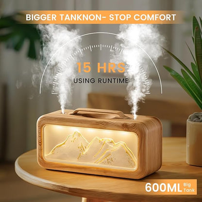 HEEYCEM Humidifiers for Bedroom, 600ml Cool Mist Humidifier - Image 4