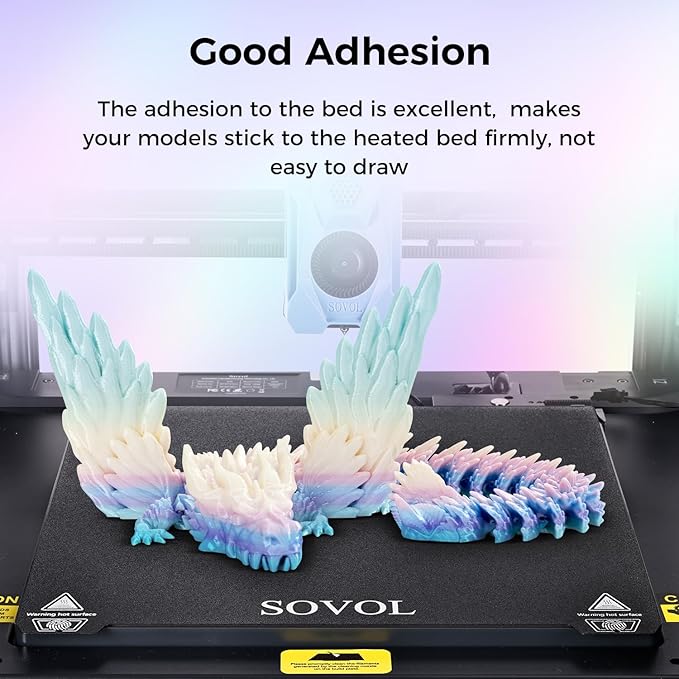 Sovol 3D Printer Silk Shiny Multicolored Gradient Fast Change Rainbow PLA 1kg - Image 3