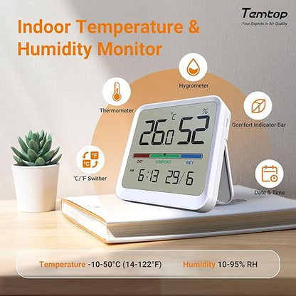 Temtop Indoor Thermometer Hygrometer, Precision Digital Temp/Humidity Monitor - Image 6