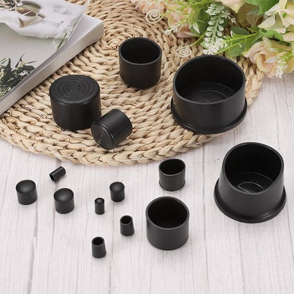 uxcell 24pcs Round Chair Leg Caps 28mm/1.1" PVC Chair Leg Floor Protectors - Image 3