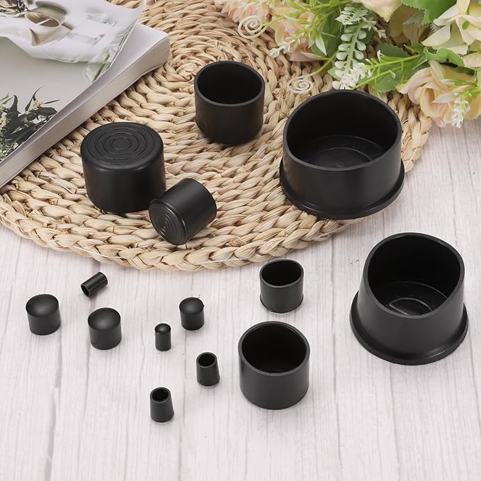 uxcell 20pcs Round Chair Leg Caps 40mm/1.6" PVC Chair Leg Floor Protectors - Image 3