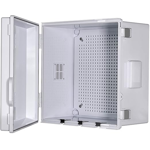 ABS Electrical Junction Box, Ventilated Design, Cable Grommets, IP65 Waterproof by ANIMACYN