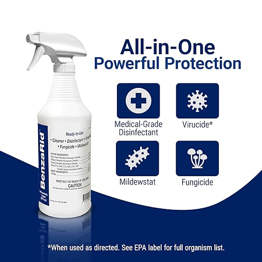 Pro Mold Killer Fungicide Disinfectant including Aspergillus Niger H5N1 Pack | - Image 3