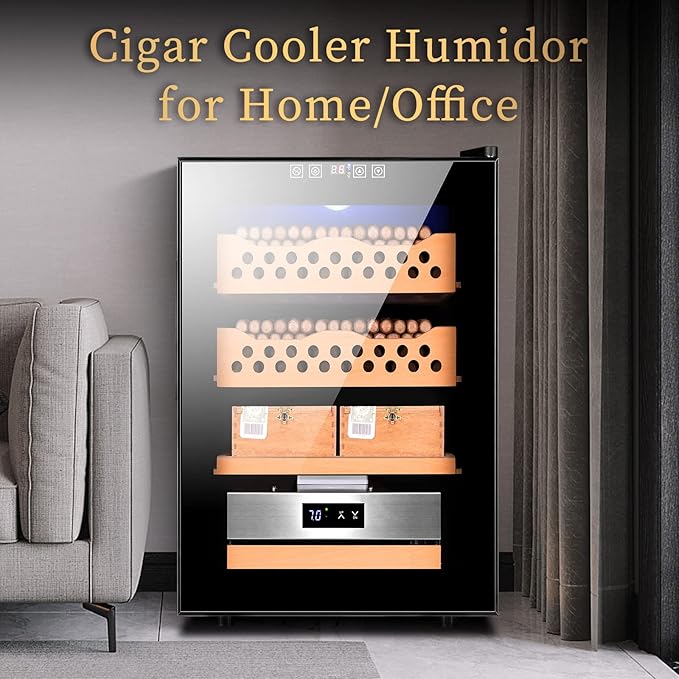 Electronic 50L Cigar Cooler Humidor, Built-in Humidification System - Image 7