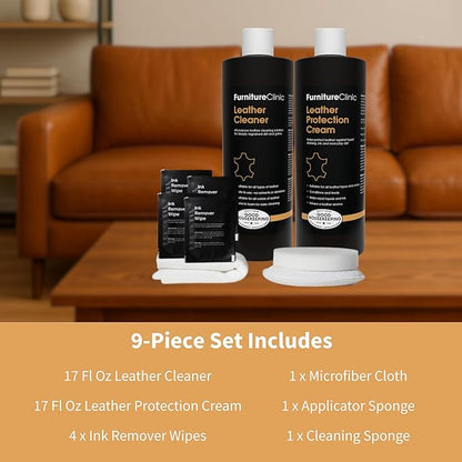 Furniture Clinic Large Leather Care Kit | Leather Cleaner + Conditioning - Image 9