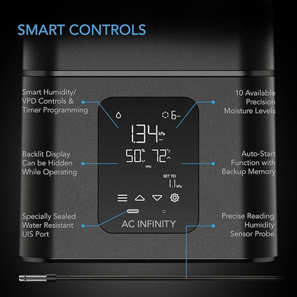 AC Infinity CLOUDFORGE T7, Plant Humidifier 15L - Image 3