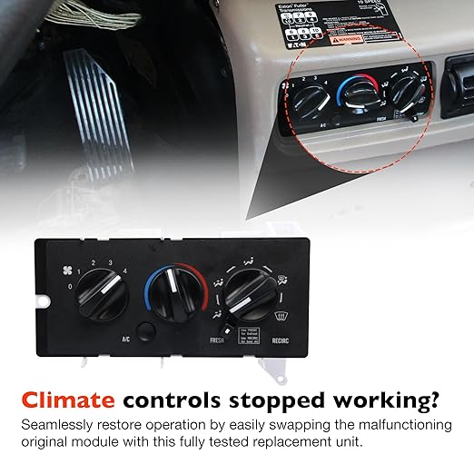 7787-880011 Front Climate Control Module A/C Heater Air Conditioning Panel - Image 4