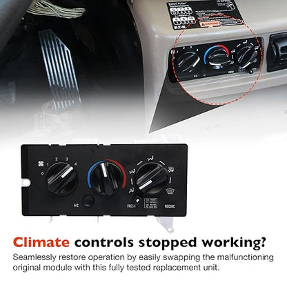 7787-880011 Front Climate Control Module A/C Heater Air Conditioning Panel - Image 4