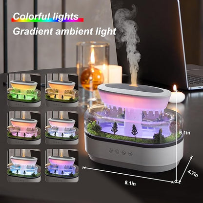 Rain Diffuser 250ML Essential Oil Diffuser, Cloud Humidifier Rain Water Drip - Image 5