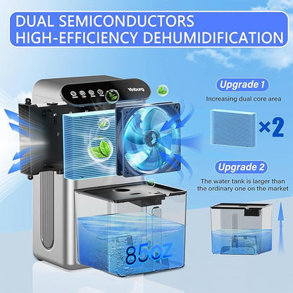 Dehumidifiers for Home Quiet Small Dehumidifier for Basement Bedroom Bathroom - Image 2