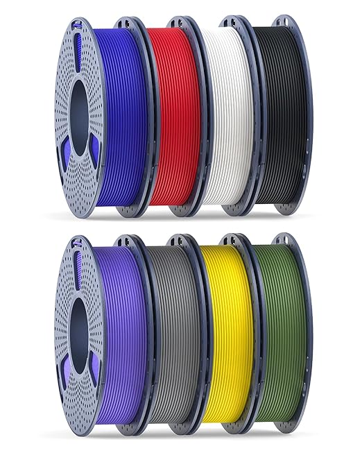 250g Matte PLA Filament 1.75mm Bundle, SUNLU 3D Printer Filament Bundle by YOOPAI