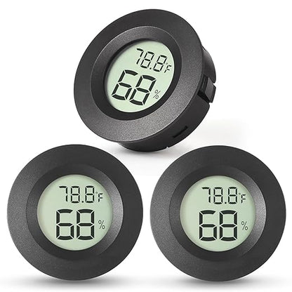 Atogou 3-Pack Mini Hygrometer & Thermometer, Indoor Outdoor Digital Humidity by ATOGOU