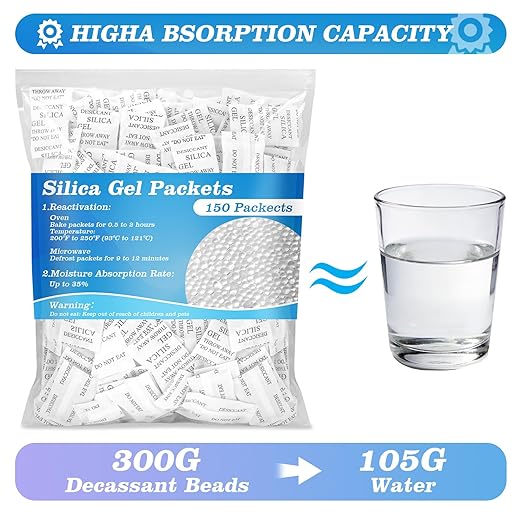 Sukh 150PCS 2 Gram Silica Gel Packets - Image 4