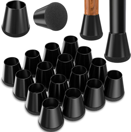Chair Leg Floor Protectors Extra Small 16 Pcs, Silicone Chair Leg Protectors by YTEACIUL
