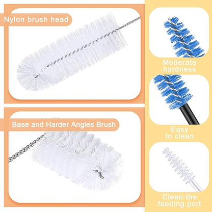 Hummingbird Feeder Cleaning Brush 19 Pieces 3 Size Mini Nylon Double Headed 2 - Image 3