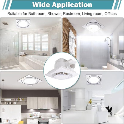 FEITON Bathroom Fan with Light Exhaust Fan Ceiling Mount Vent Fan Light Combo - Image 7