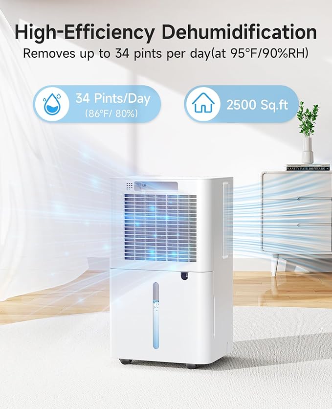 2500 Sq.Ft Dehumidifier for Basement - Image 2