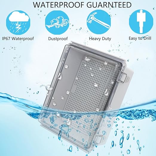 IP67Junction Box, ABS Plastic Outdoor Waterproof Box Electrical Enclosure - Image 2