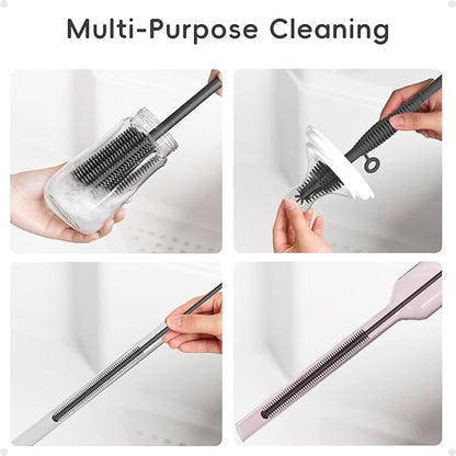 Silicone Cleaning Brush Kit, Water Bottle and Straw Cleaner Brush Set - Image 5