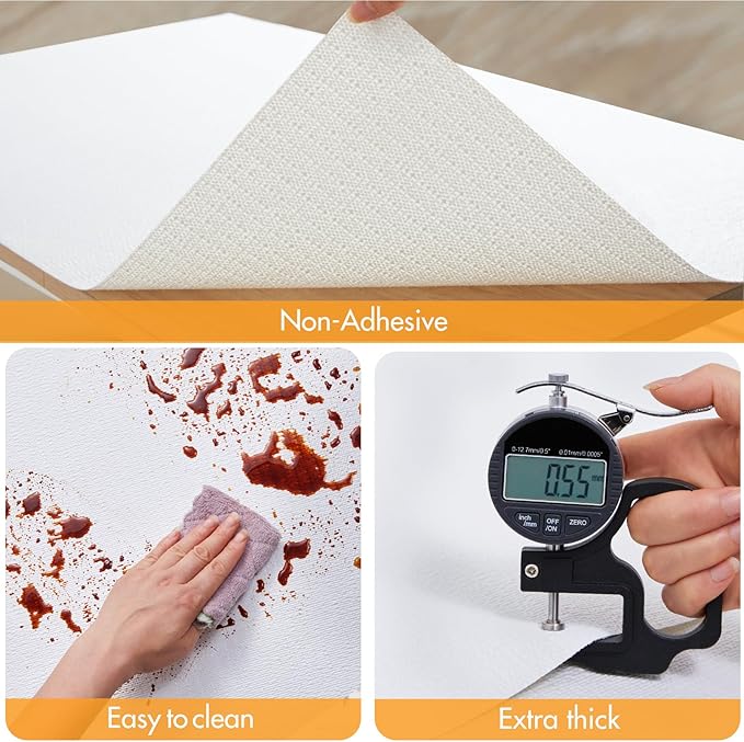 Viseeko Shelf and Drawer Liner for Kitchen Cabinet, Non-Adhesive Cabinet Liners - Image 6